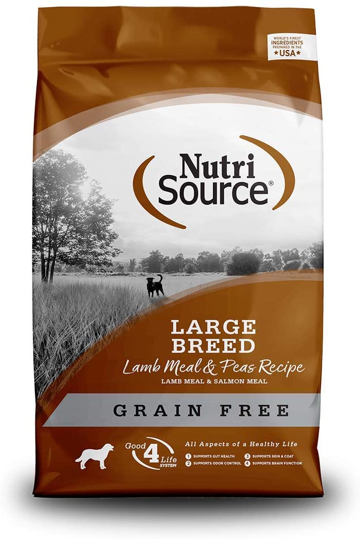 נוטרי סורס Nutri Source מזון יבש לכלב בוגר גזע גדול ללא דגנים כבש 13.6 ק"ג