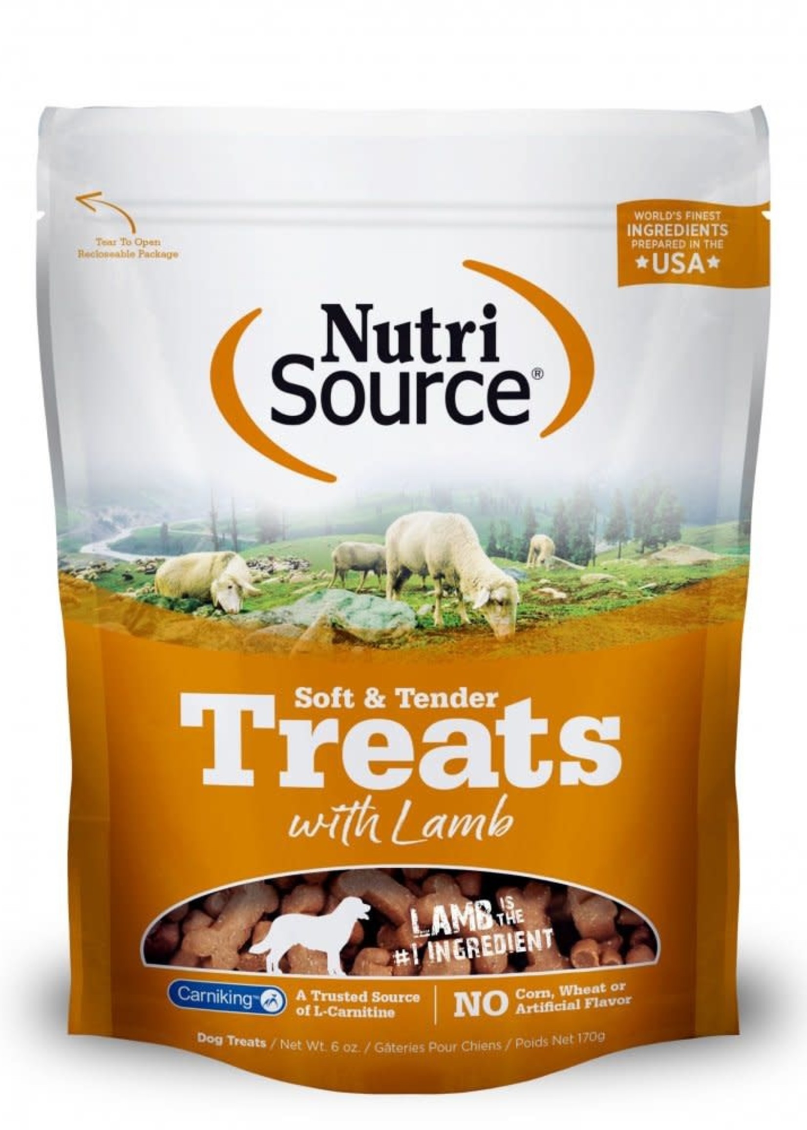 נוטרי סורס Nutri Source חטיף רך לכלבים על בסיס כבש 170 גרם