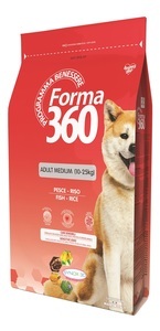 פורמה Forma 360 מזון לכלב בוגר גזע בינוני דג ואורז 12 ק