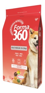 פורמה Forma 360 מזון לכלב בוגר גזע בינוני דג ואורז 12 ק"ג