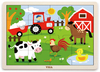 פאזל 16 חלקים מעץ עם מסגרת - בחווה