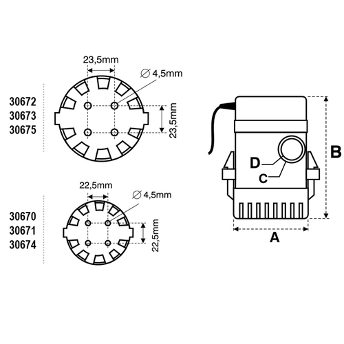 bilge pump 600GPH
