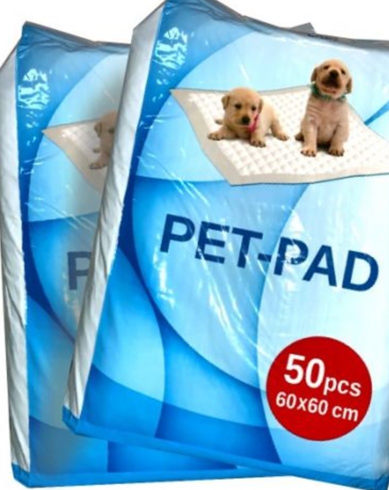 פדים לאימון גורים 50 יחידות PET-PAD (60*60 סמ)