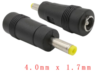 10 יחידות מתאם לשנאי 5.5x2.1mm נקבה - 4.0x1.7mm זכר DC