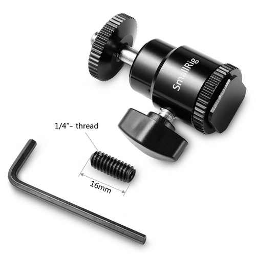 זוג ראשים כדורים עם COLD SHOE מדגם SmallRig 2059