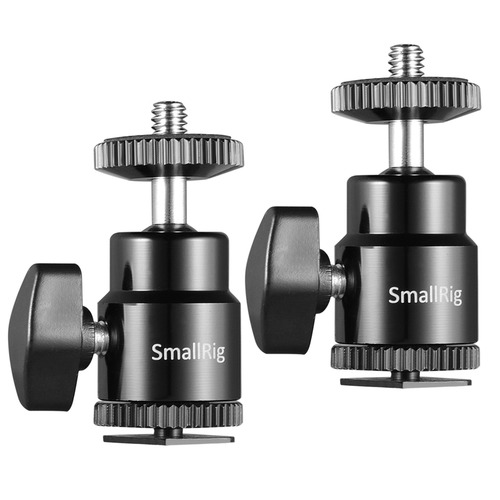 זוג ראשים כדורים עם COLD SHOE מדגם SmallRig 2059