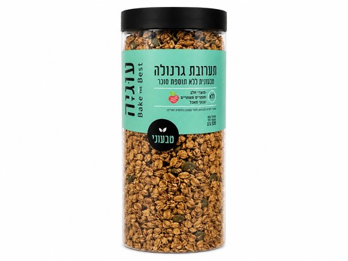 תערובת גרנולה טבעונית ללא תוספת סוכר - עוגיה