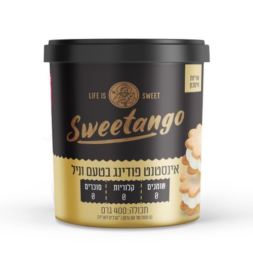 אינסטנט פודינג בטעם וניל - 400 גר' אריזת חיסכון
