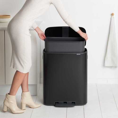 פח פדל 60 ליטר, שחור מט Bo ברבניטה | Brabantia