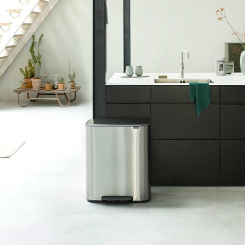 פח פדל 60 ליטר BO נירוסטה מט | Brabantia Bo