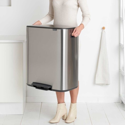 פח פדל 60 ליטר BO נירוסטה מט | Brabantia Bo