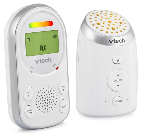 אינטרקום דו-כיווני לתינוק TM8212 בטכנולוגיית DECT 6.0 לצליל נקי עם מקרן תקרה מנגן