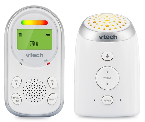 אינטרקום דו-כיווני לתינוק TM8212 בטכנולוגיית DECT 6.0 לצליל נקי עם מקרן תקרה מנגן