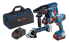 סט 3 כלים Professional 18V- Li כולל 2 סוללות 5Ah מבית BOSCH