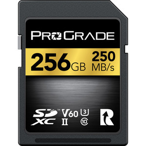 כרטיס זיכרון ProGrade 256GB  SDXC UHS-II V60 Gold