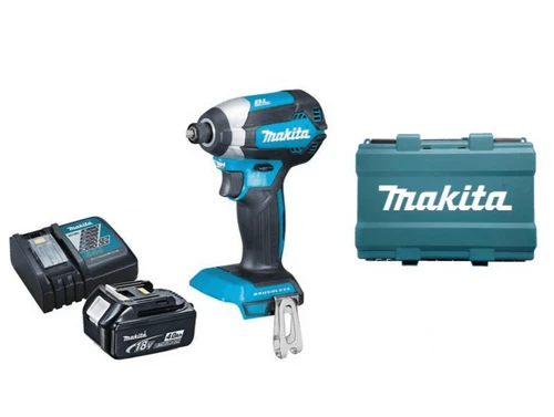 מברגת אימפקט נטענת בראשלס + סוללה DTD153BF BL 18V 1.5Ah מקיטה Makita 