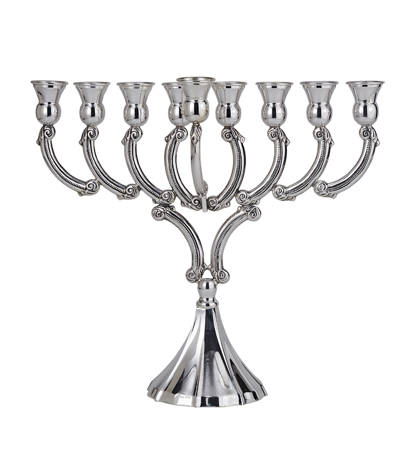 חנוכיה קשת קטנה רגל וילון