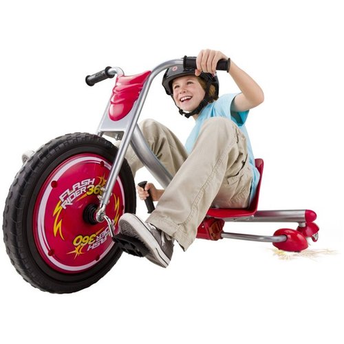 תלת אופן פעלולים Flsah Ride 360 עם אפקט הניצוצות - אדום