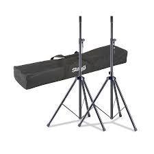 זוג סטנדים לרמקול + תיק Stagg SPS-0620 BK SET