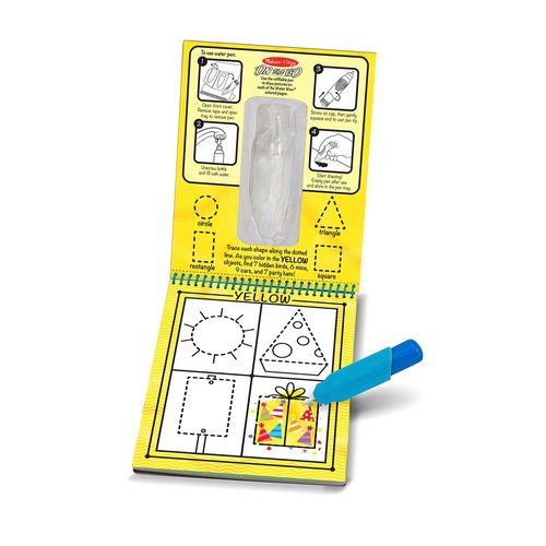 חוברת טוש מים - צורות וצבעים MELISSA&DOUG