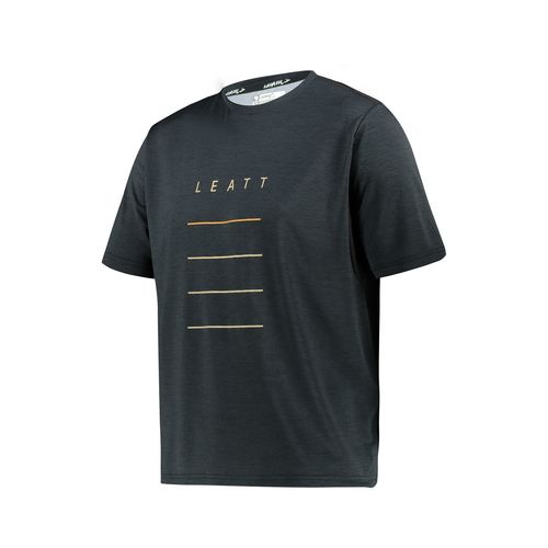 חולצת רכיבה קצרה ליט שחור -  LEATT MTB TRAIL 1.0 BLACK V22
