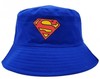 כובע טמבל 100% כותנה עם סמל גיבור העל סופרמן כחול