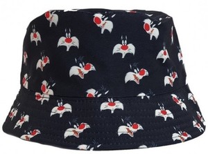 כובע טמבל עם 100% כותנה עם דמויות סילבסטר - שחור