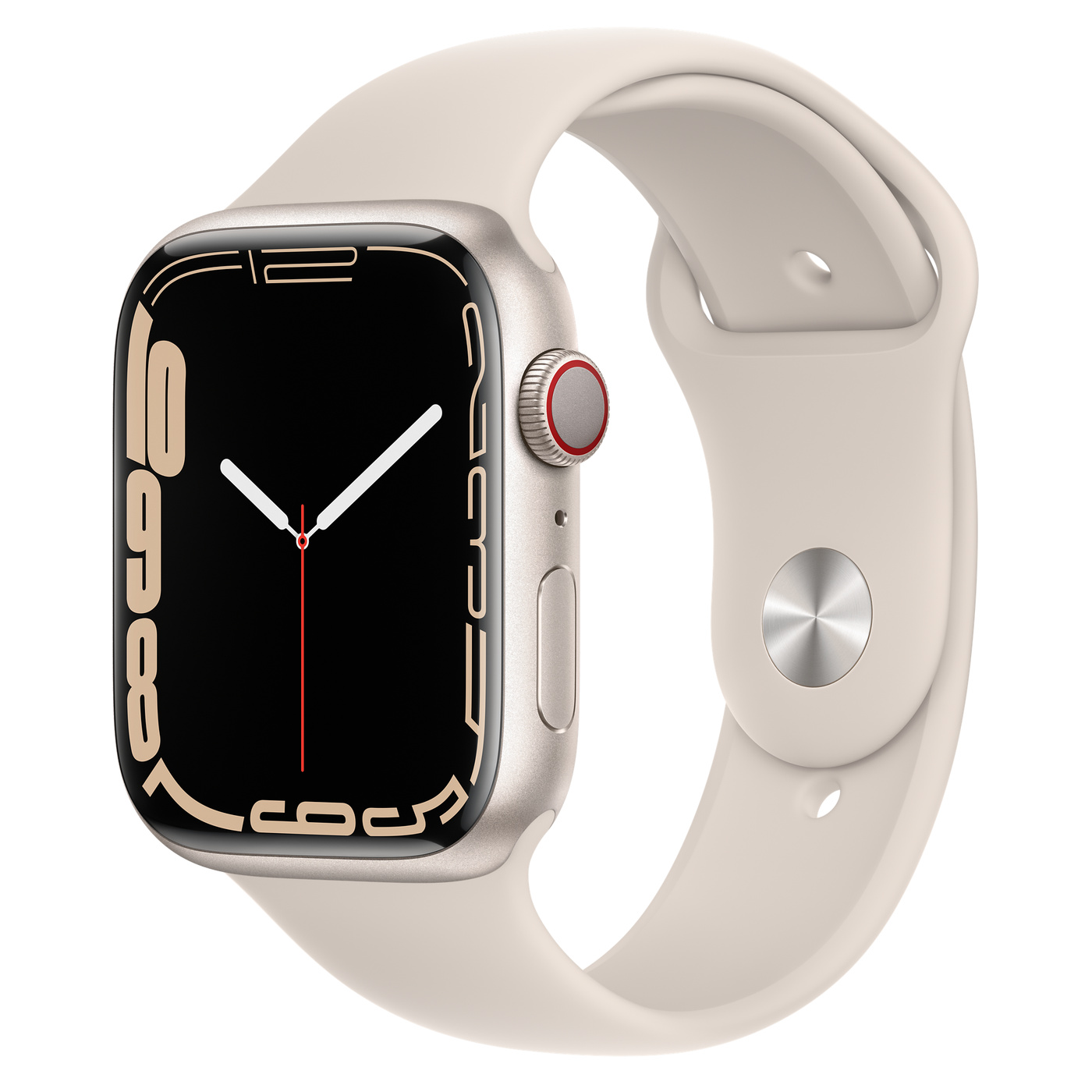 שעון חכם Apple Watch Series 7 45mm Aluminum Case Sport Band GPS + Cellular  אפל - Apple - שעונים APPLE
