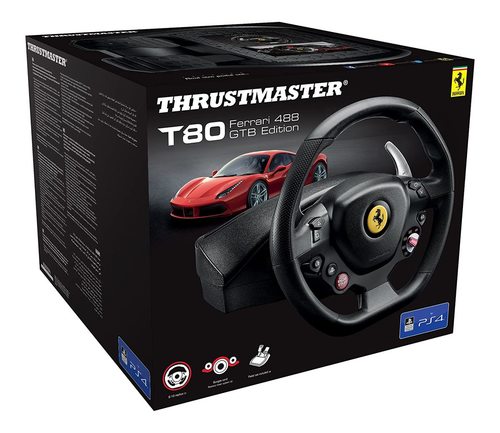 הגה Thrustmaster T80 ferrari 488 GTB PS4
