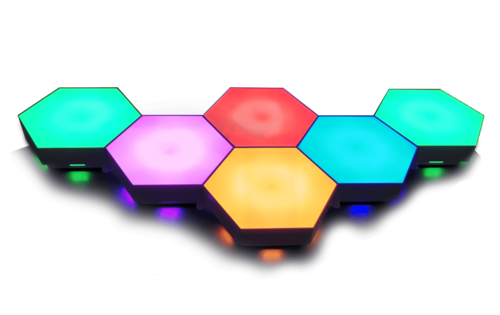 לבני תאורה דקורטיביים DRAGON RGB MODULAR LED BRICK TOUCH + RF RC