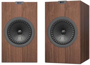 זוג רמקולים מדפיים KEF Q150 צבע אגוז!