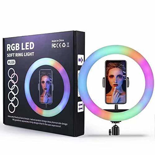 מנורה סלפי LED צבעונית - קוטר הטבעת 26 ס