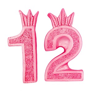 פיסול בצק סוכר 12 ורוד