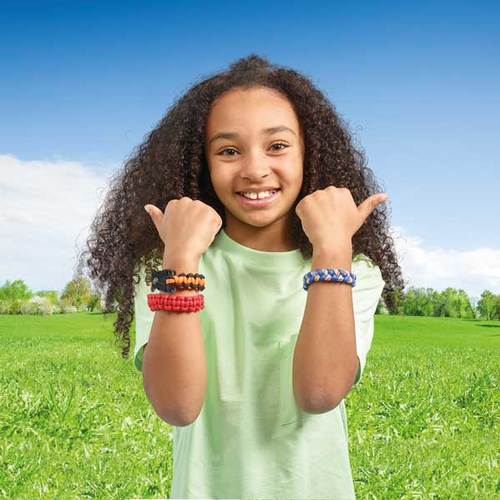 ערכה להכנת צמידים עם מיתרי מצנח + 2 אבזמי מצפן  