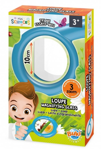 החוקר המתחיל - זכוכית מגדלת בעלת עדשה 10 ס"מ עם 3 מצבי זום  