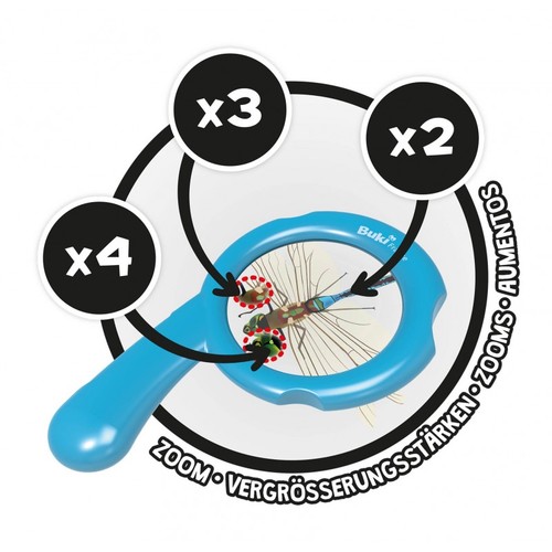 החוקר המתחיל - זכוכית מגדלת בעלת עדשה 10 ס