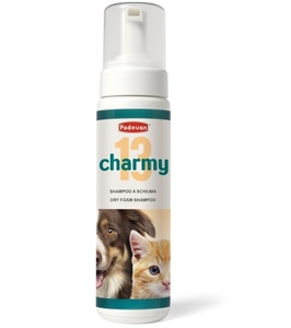 CHARMY 13 שמפו קצף לרחצה יבשה לכלבים וחתולים פדובן