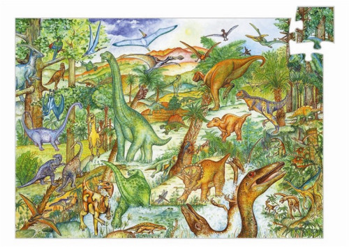 פאזל חוברת - דינוזאורים 100 חלקים 