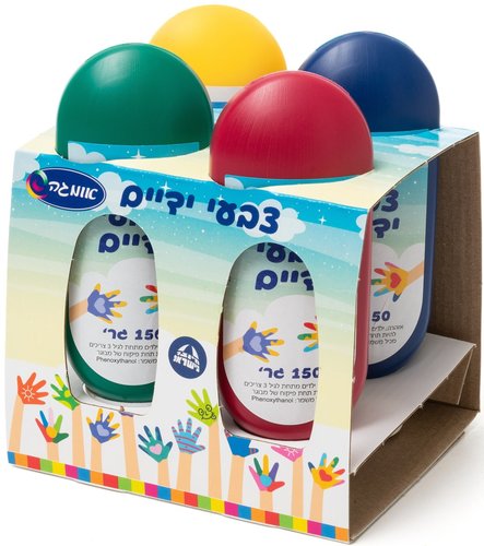 צבעי ידיים - 4 בקבוקונים