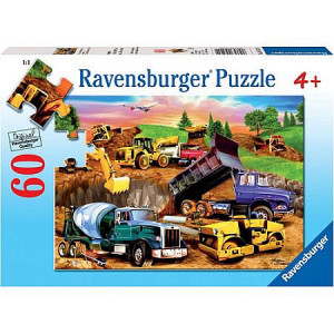פאזל 60 חלקים מכונות באתר בנייה
