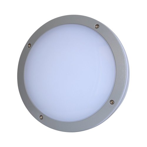 צמוד קיר עגול אפור SNOW IP65 30W אור חם 120° Nisko 
