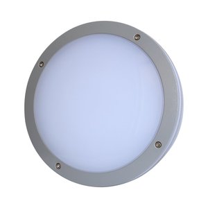 צמוד קיר עגול אפור SNOW IP65 30W אור חם 120° Nisko