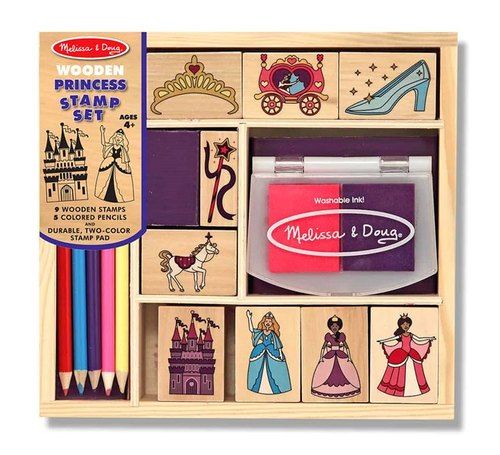 ערכת חותמות עץ נסיכות-  Melissa & Doug