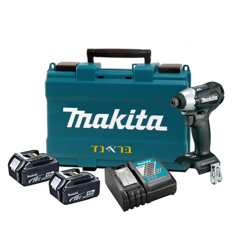 מברגת אימפקט 18V + שתי סוללות 4.0AH