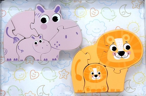 פאזל הורים גורים- אריה והיפופוטם PIT TOYS