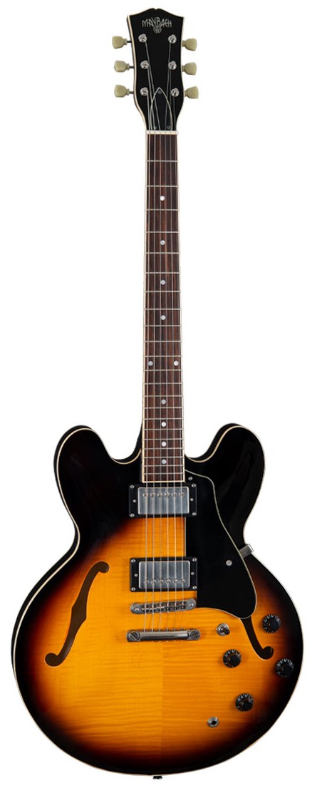 גיטרה חשמלית רבע נפח Maybach Capitol 59 Antique Burst Aged