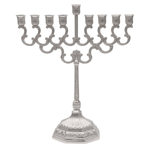 חנוכיה ציפוי כסף/לכה