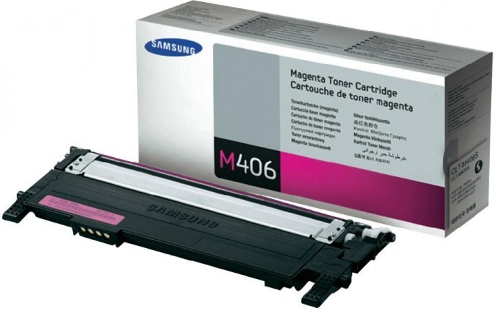 טונר לייזר סמסונג מקורי  צבע אדום מגנטה  דגם SAMSUNG CLT-M406S 