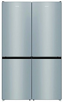 מקרר מקפיא תחתון HYNRK6191PS4 כפול Gorenje 640 ליטר גורנייה