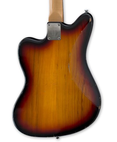 זוית נוספת Maybach Jazpole '63 Bigsby B5 3-Tone Sunburst Aged